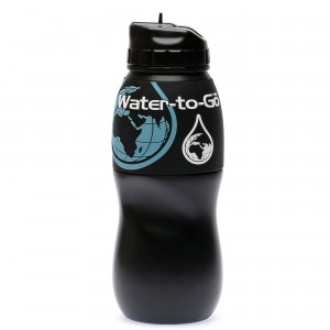Black 750ml water to go bottle