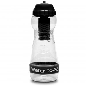 Black GO water to go bottle